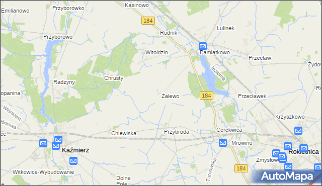 mapa Żalewo, Żalewo na mapie Targeo