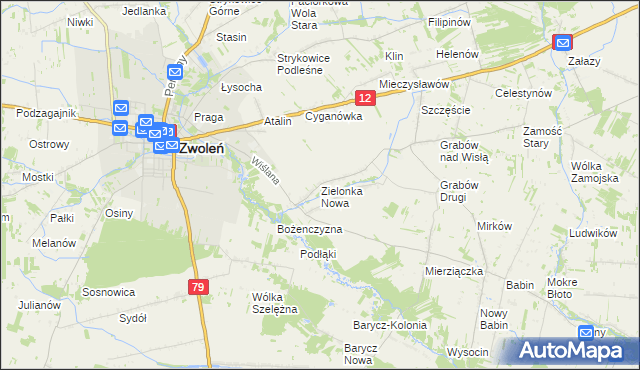 mapa Zielonka Nowa, Zielonka Nowa na mapie Targeo