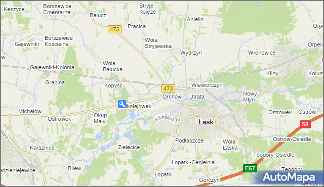 mapa Orchów, Orchów na mapie Targeo