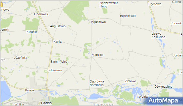 mapa Mamlicz, Mamlicz na mapie Targeo