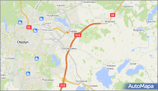 mapa Klebark Mały, Klebark Mały na mapie Targeo