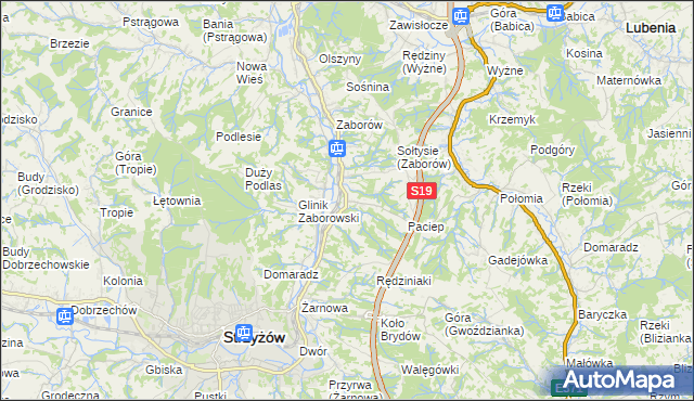 mapa Glinik Charzewski, Glinik Charzewski na mapie Targeo