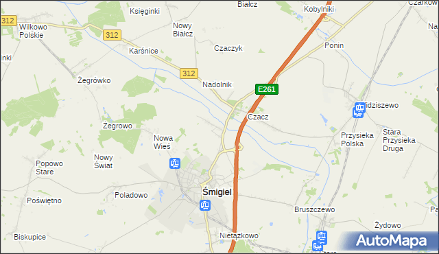 mapa Glińsko, Glińsko na mapie Targeo