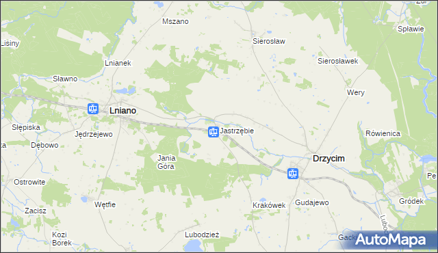mapa Jastrzębie gmina Drzycim, Jastrzębie gmina Drzycim na mapie Targeo
