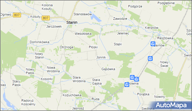 mapa Jonnik, Jonnik na mapie Targeo