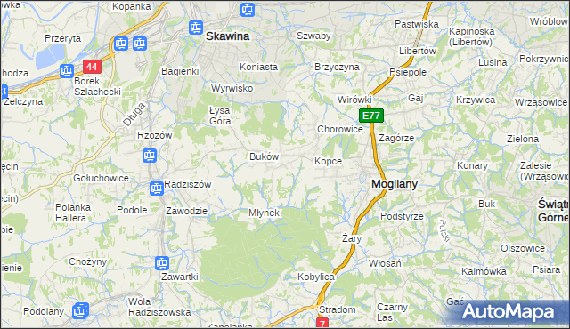 mapa Kulerzów, Kulerzów na mapie Targeo