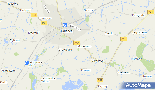 mapa Morakówko, Morakówko na mapie Targeo