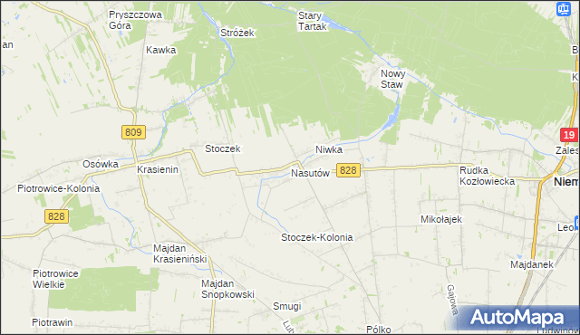 mapa Nasutów, Nasutów na mapie Targeo