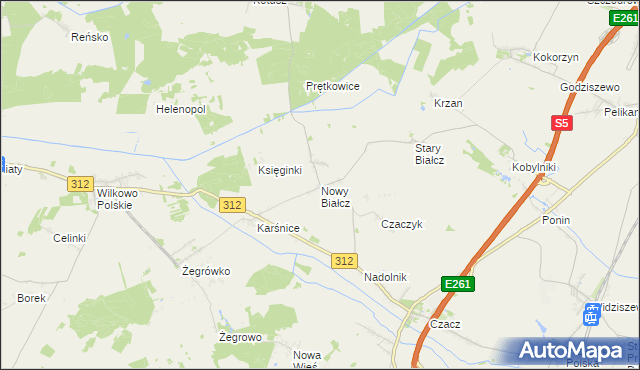 mapa Nowy Białcz, Nowy Białcz na mapie Targeo