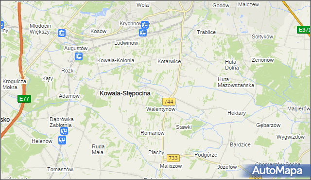 mapa Parznice, Parznice na mapie Targeo