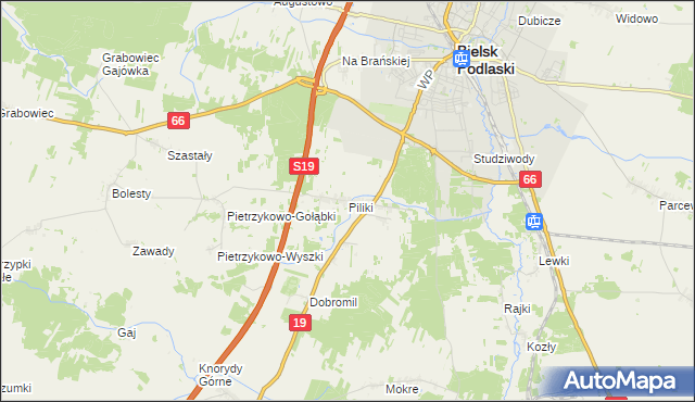 mapa Piliki, Piliki na mapie Targeo