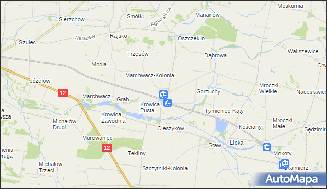 mapa Radliczyce, Radliczyce na mapie Targeo