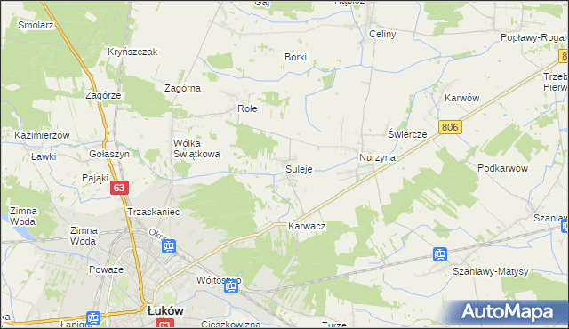 mapa Suleje, Suleje na mapie Targeo