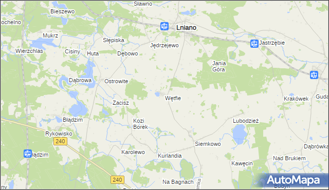 mapa Wętfie, Wętfie na mapie Targeo