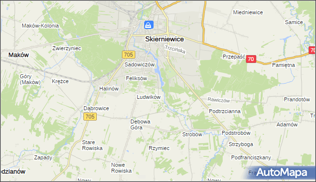 mapa Balcerów, Balcerów na mapie Targeo