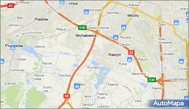 mapa Nowe Grocholice, Nowe Grocholice na mapie Targeo