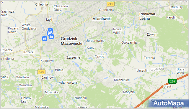 mapa Opypy, Opypy na mapie Targeo