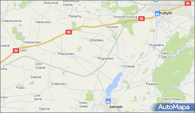 mapa Rogożewo, Rogożewo na mapie Targeo