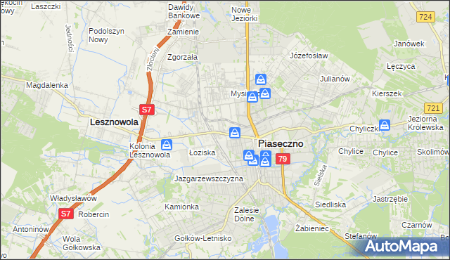 mapa Stara Iwiczna, Stara Iwiczna na mapie Targeo