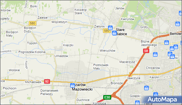 mapa Strzykuły, Strzykuły na mapie Targeo