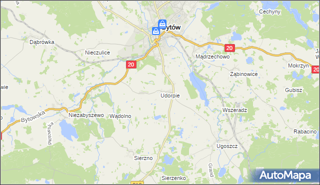 mapa Udorpie, Udorpie na mapie Targeo