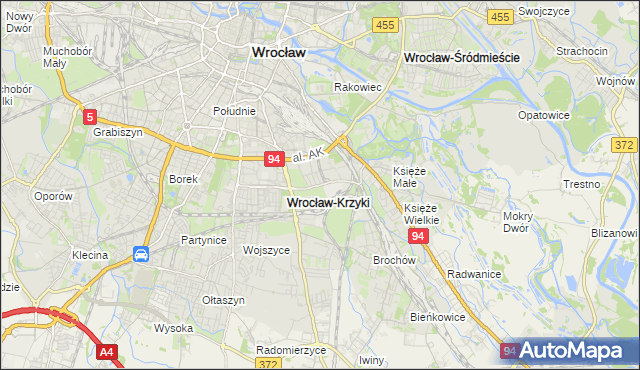 mapa Tarnogaj, Tarnogaj na mapie Targeo