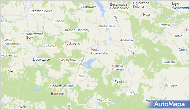 mapa Przerąb, Przerąb na mapie Targeo