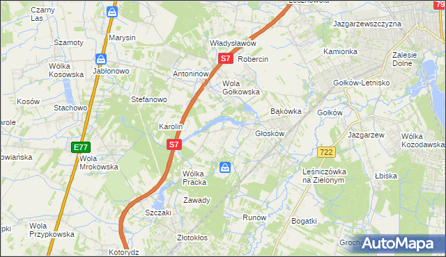 mapa Baszkówka, Baszkówka na mapie Targeo