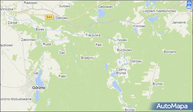 mapa Diabelec, Diabelec na mapie Targeo