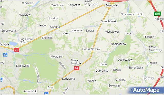 mapa Dobra-Nowiny, Dobra-Nowiny na mapie Targeo