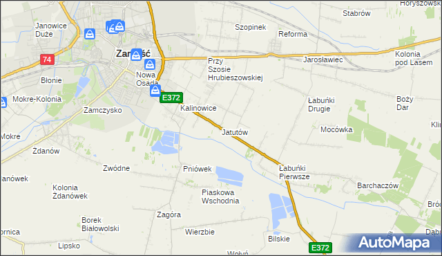 mapa Jatutów, Jatutów na mapie Targeo