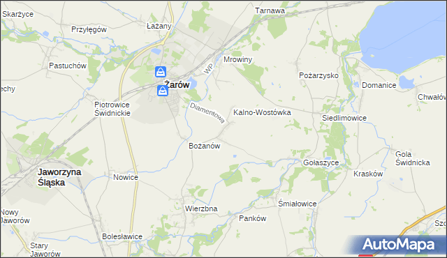 mapa Kalno, Kalno na mapie Targeo