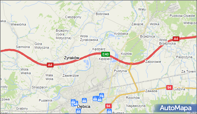 mapa Kędzierz, Kędzierz na mapie Targeo