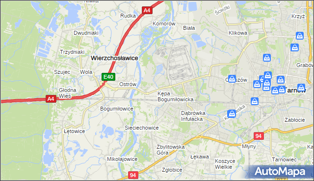 mapa Kępa Bogumiłowicka, Kępa Bogumiłowicka na mapie Targeo