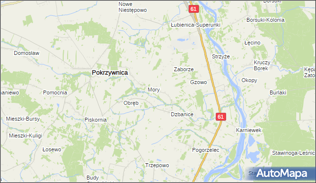 mapa Klaski, Klaski na mapie Targeo