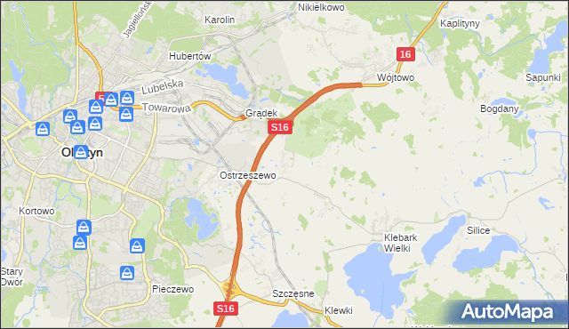 mapa Klebark Mały, Klebark Mały na mapie Targeo