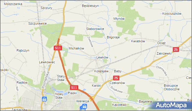 mapa Lewków, Lewków na mapie Targeo