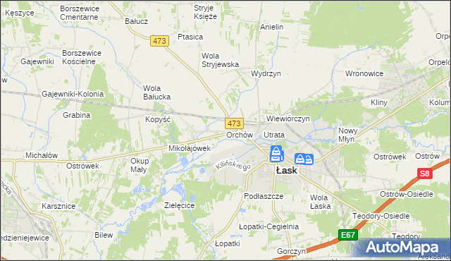 mapa Orchów, Orchów na mapie Targeo