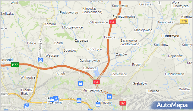 mapa Raciborowice gmina Michałowice, Raciborowice gmina Michałowice na mapie Targeo