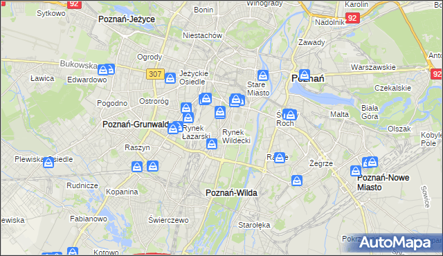 mapa Rynek Wildecki, Rynek Wildecki na mapie Targeo