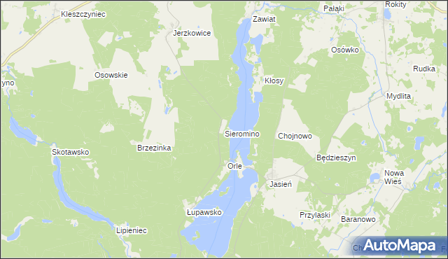 mapa Sieromino, Sieromino na mapie Targeo