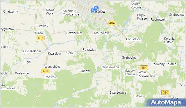 mapa Sromutka, Sromutka na mapie Targeo