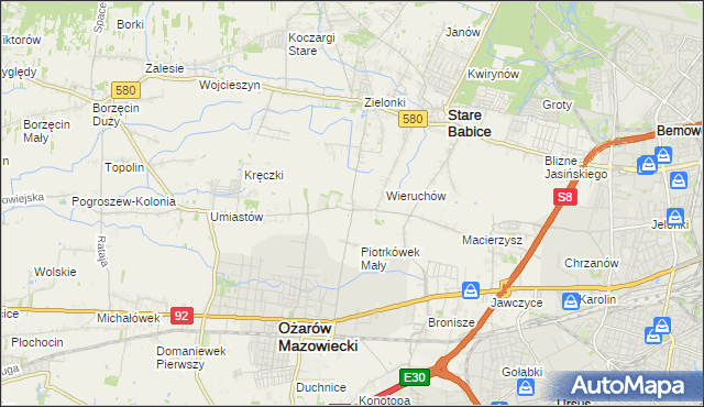 mapa Strzykuły, Strzykuły na mapie Targeo