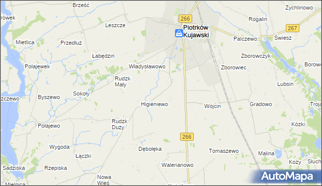 mapa Szewce gmina Piotrków Kujawski, Szewce gmina Piotrków Kujawski na mapie Targeo