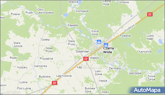 mapa Szyszkowiec, Szyszkowiec na mapie Targeo