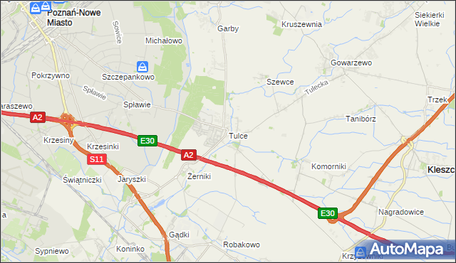 mapa Tulce, Tulce na mapie Targeo