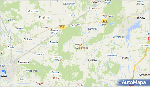 mapa Wólka Sulejowska, Wólka Sulejowska na mapie Targeo