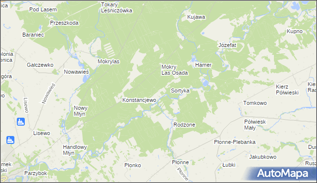 mapa Bobrowisko gmina Golub-Dobrzyń, Bobrowisko gmina Golub-Dobrzyń na mapie Targeo