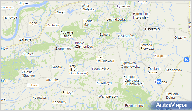 mapa Breń Osuchowski, Breń Osuchowski na mapie Targeo