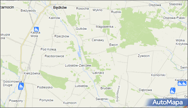 mapa Drzazgowa Wola, Drzazgowa Wola na mapie Targeo